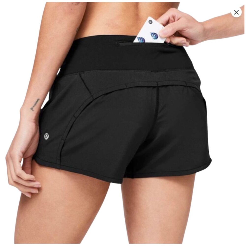 Run Times Mid-Rise Short 3" Black Size 6